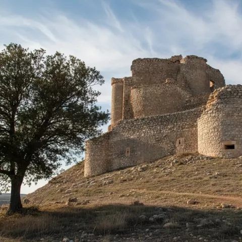 Detalle del castillo de Puebla de Almenara