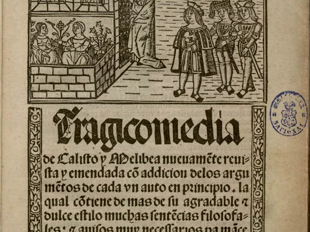 Portada antigua del libro La Celestina