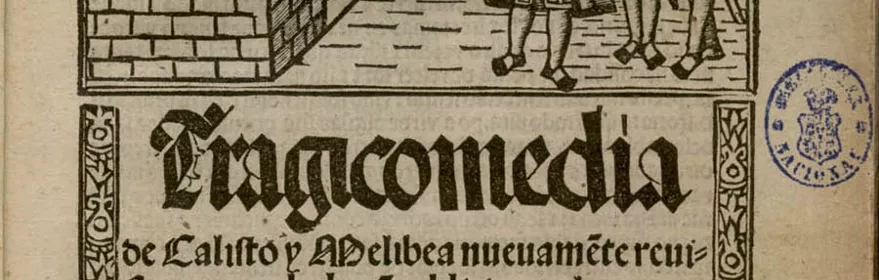 Portada antigua del libro La Celestina