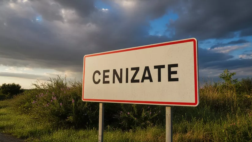 Cartel de bienvenida junto a la carretera