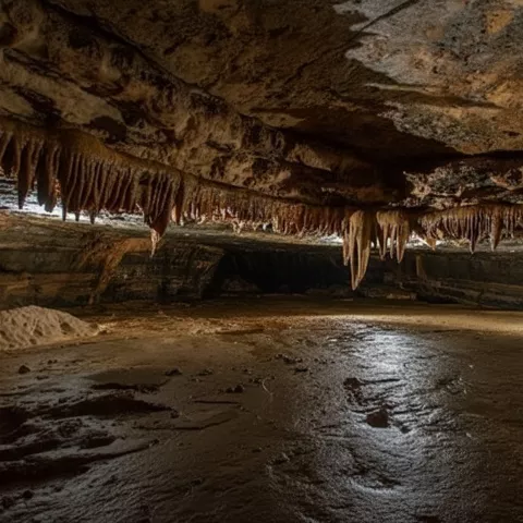 Interior de la Cueva del Tío Manolo en Uña, Cuenca