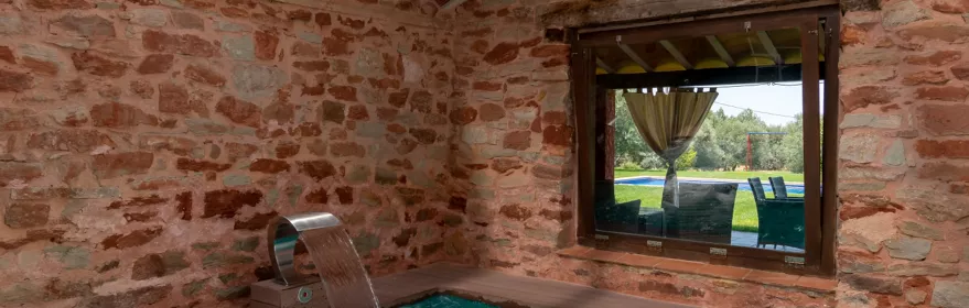 Spa(común a las tres casas, entrada por turnos)