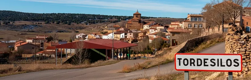 Entrada al pueblo de Tordesilos