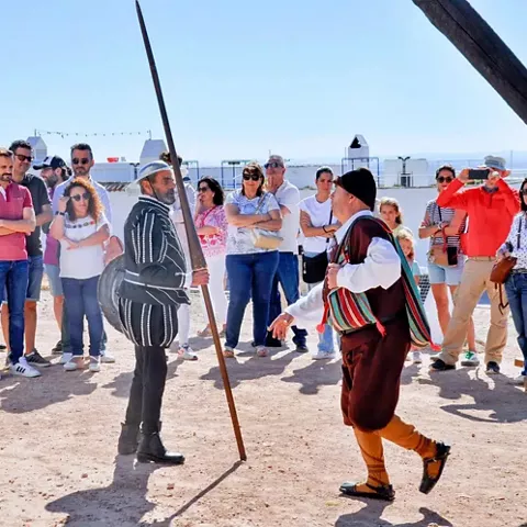 Recreación histórica en el festival Escenario Infinito