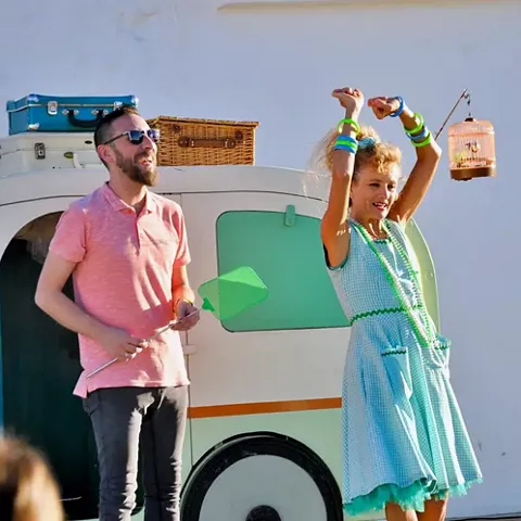 Disfrutando del festival Escenario Infinito de Campo de Criptana