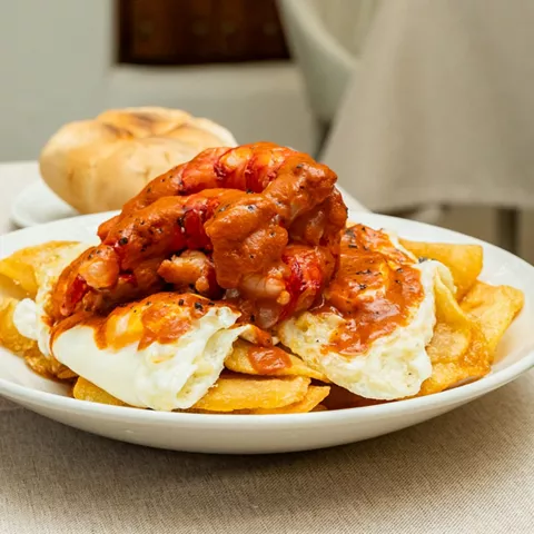Plato revuelto de carabineros