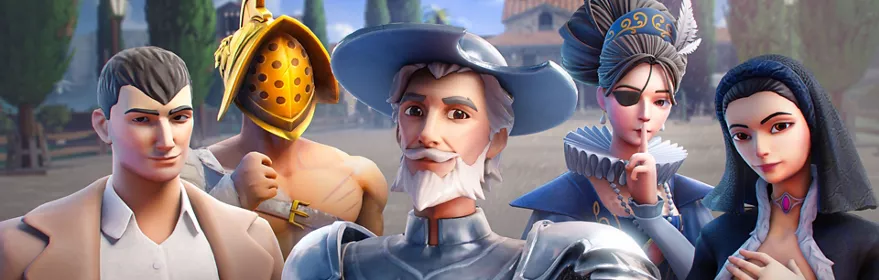 Mosaico de personajes