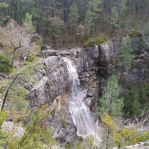 Salto de agua en la Hoz de Beteta