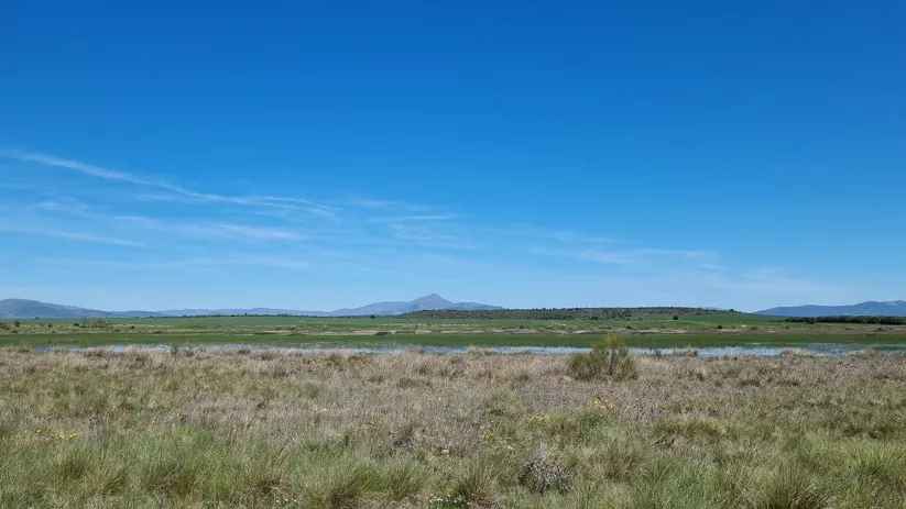 Laguna Grande en paisaje natural