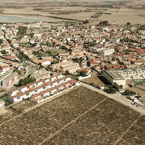 Vista aérea de Pozuelo de Calatrava en Ciudad Real