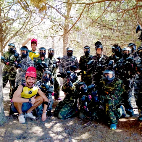 partida de paintball en la sierra de Alcaraz (Albacete)