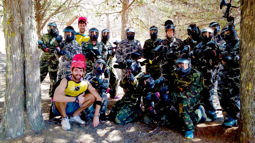 partida de paintball en la sierra de Alcaraz (Albacete)