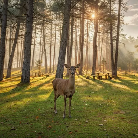 Ciervo en el Parque Cinegético de El Hosquillo