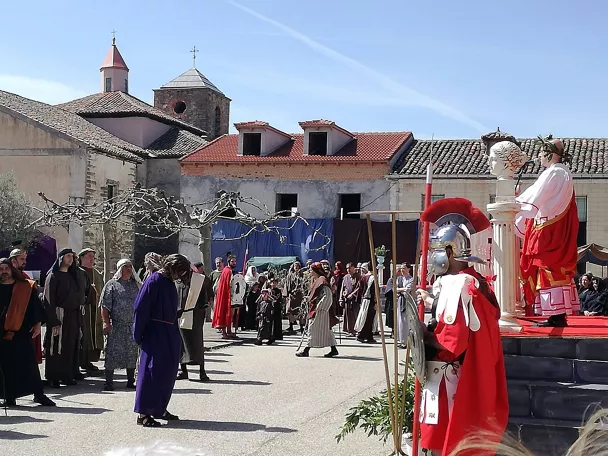 Juicio romano en recreación de la Pasión.