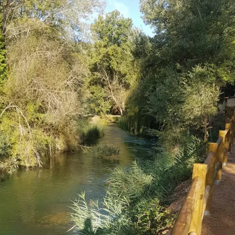Entorno de la playeta del Cabriel en Villora, provincia de Cuenca