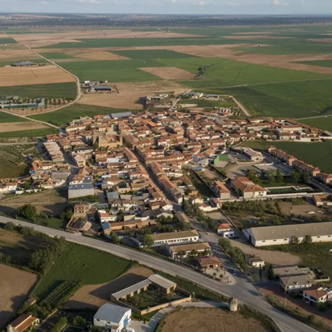 Vista aérea de Pozuelo en Albacete