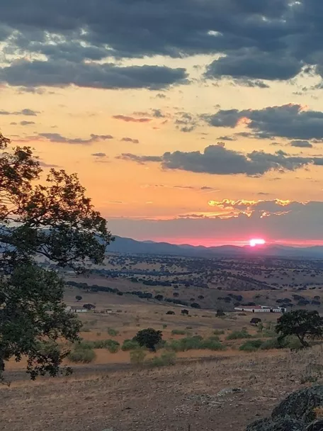 Puesta de Sol en el Parque Natural del Valle de Alcudia y Sierra Madrona en Ciudad Real