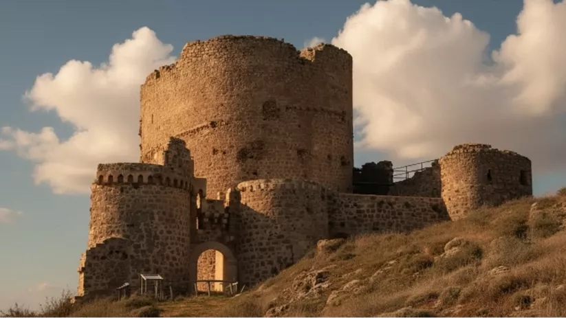 Restos del pueblo abandonado de Moya, en Cuenca