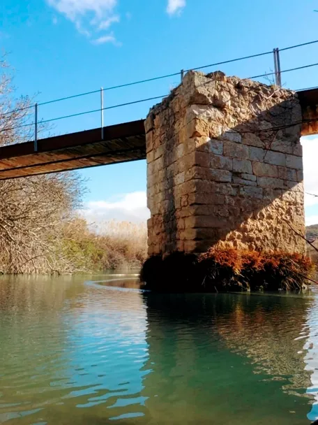 Pasarela sobre un río