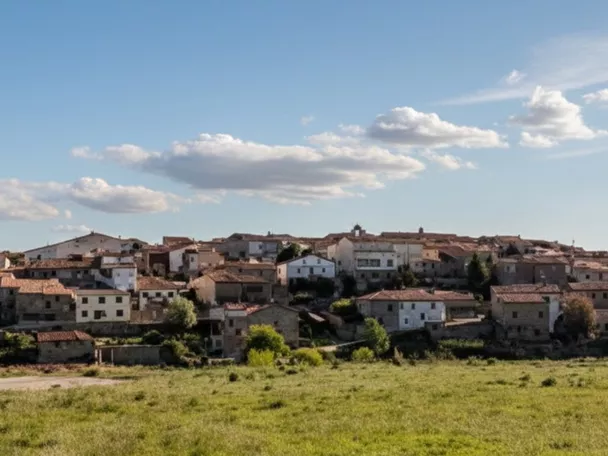Panorámica del casco urbano desde el exterior