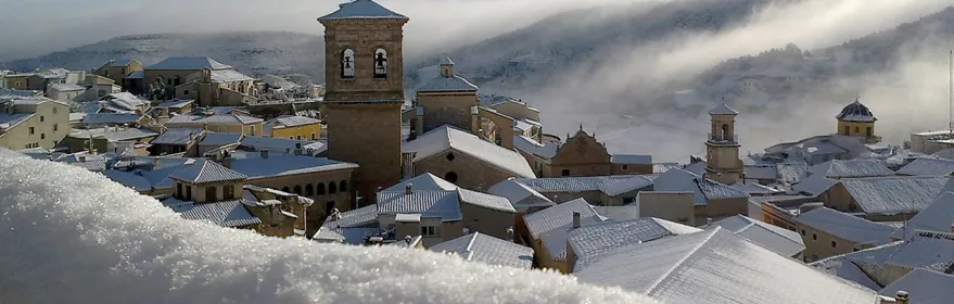 Vista de Chinchilla nevado