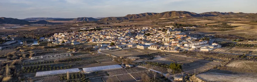 Vista aérea del pueblo de Ontur