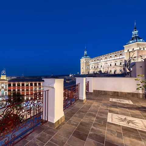 Imagen de la terraza del hotel