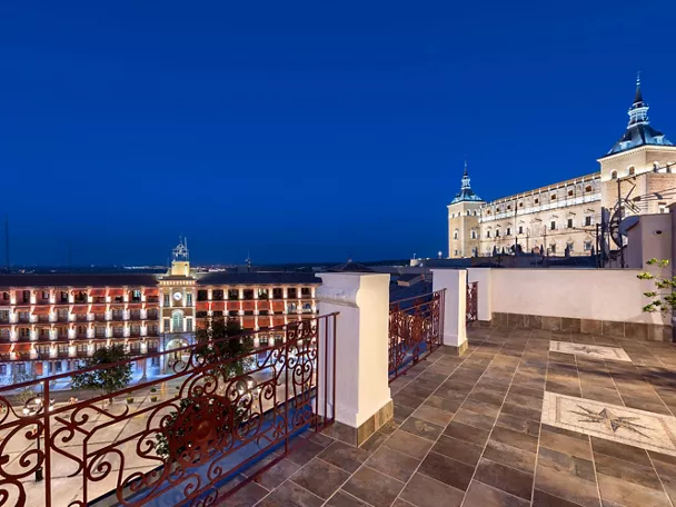 Imagen de la terraza del hotel