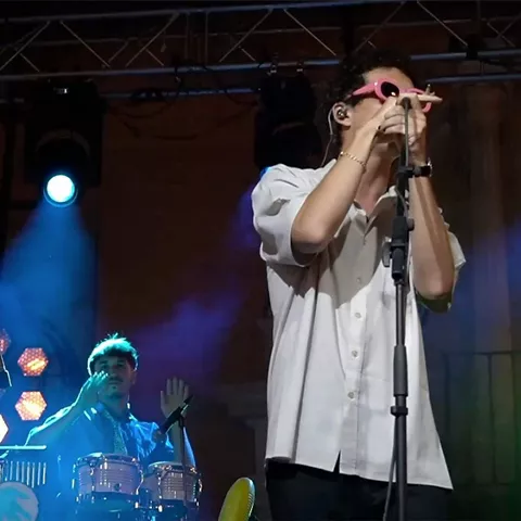 Disfrutando un concierto del Airén Fest en Campo de Criptana