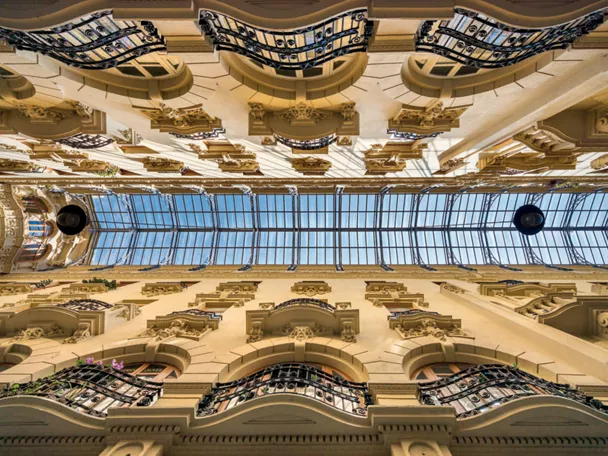 Vista del cerramiento del Pasaje de Lodares
