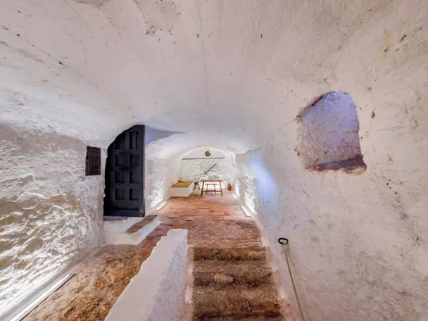 Interior de la Cueva de Medrano en Argamasilla de Alba