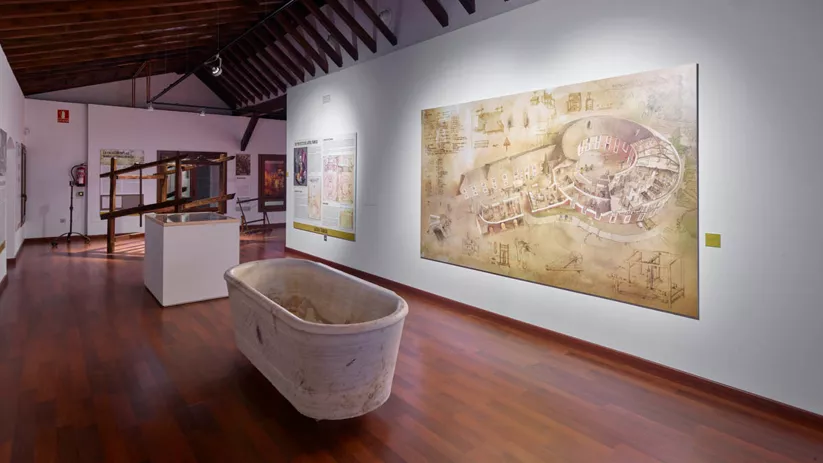 Interior del castillo de Brihuega