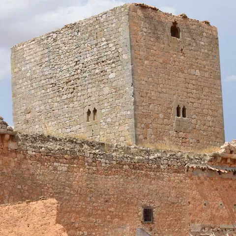 Vista del castillo de San Clemente en la provincia de Cuenca