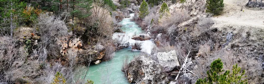 Imagen panorámica del alto Tajo