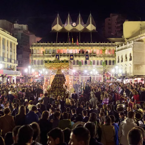 Procesión durante la Semana Santa de Ciudad Real