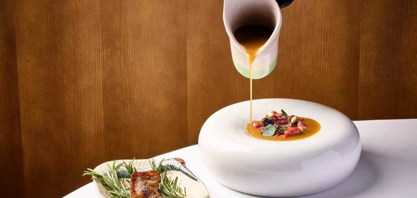 Imagen de un emplatado de estrella michelín