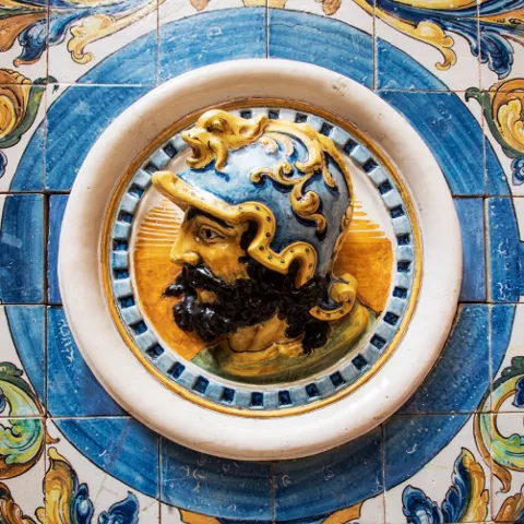 Imagen de retrato en cerámica
