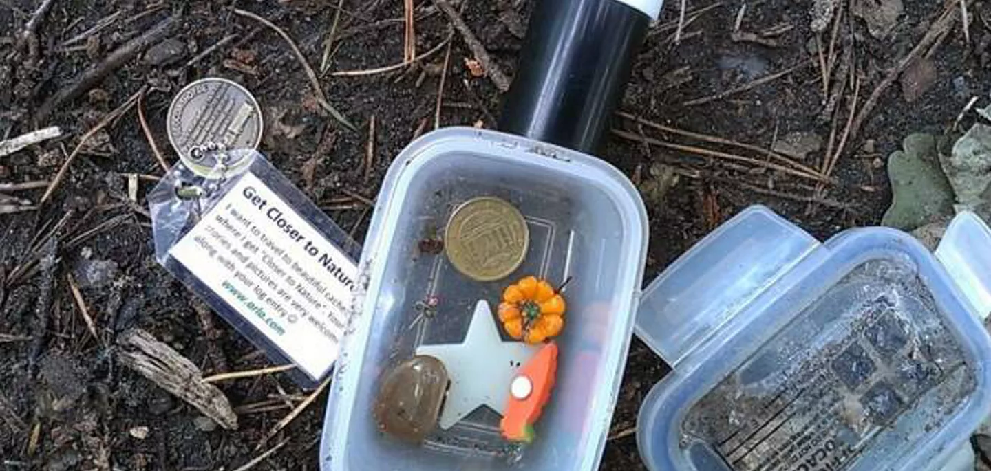 Imagen de una caja de geocaching
