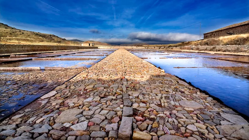 Puesta de sol en las Salinas de Imón