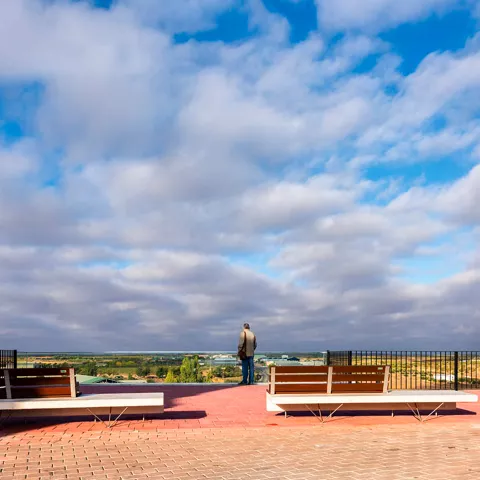 Mirador en el casco urbano de Iniesta