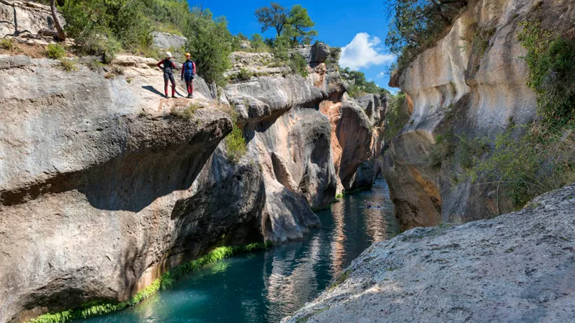 Bañistas en el río Júcar, Villalba de la Sierra
