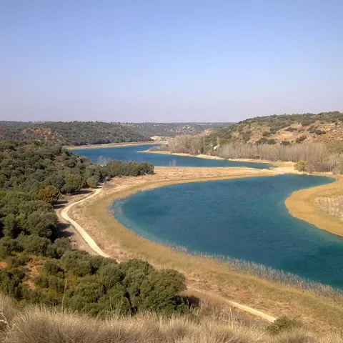 Imagen aérea de las lagunas de ruidera