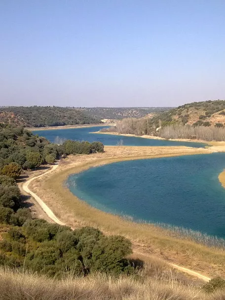 Imagen aérea de las lagunas de ruidera