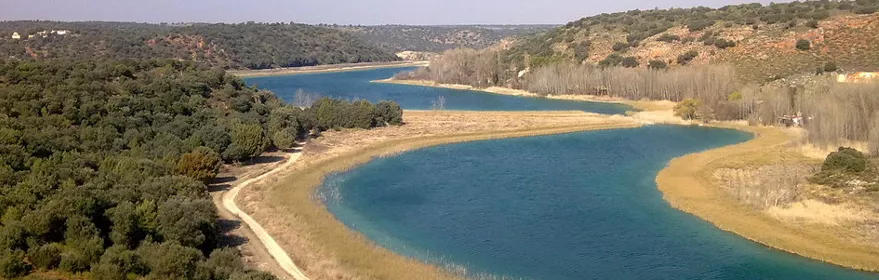 Imagen aérea de las lagunas de ruidera