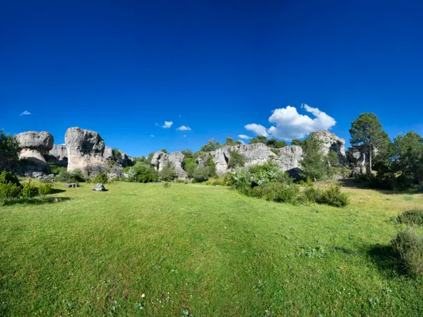 Vista de las formaciones rocosas de Los Callejones de Las Majadas