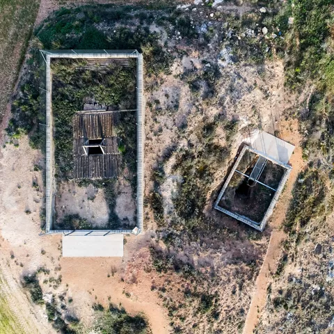 Vista aérea de la Mina de la Mora Encantada