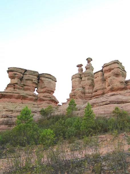 Vista de los monigotes de Campanarejo
