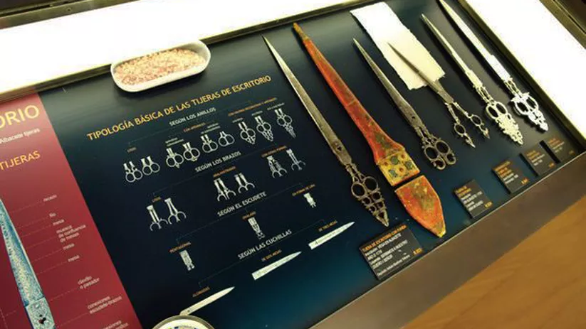 Imagen de varios tipos de tijeras  y explicación de su tipología