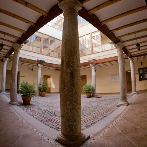 Patio del palacio de los Duques de Riánsares en Tarancón