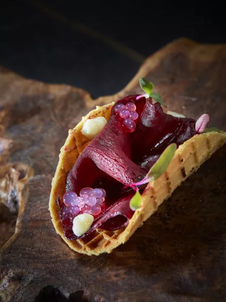 Plato del Restaurante Casas Colgadas